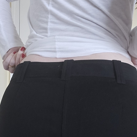 Talbots Women's Classic Black Straight Leg Pants - Picture 4 of 5